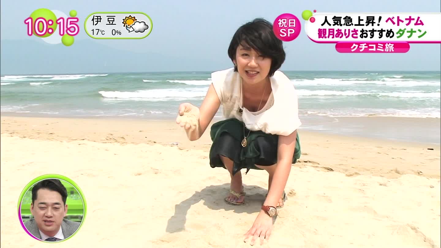 新美有加の胸チラ