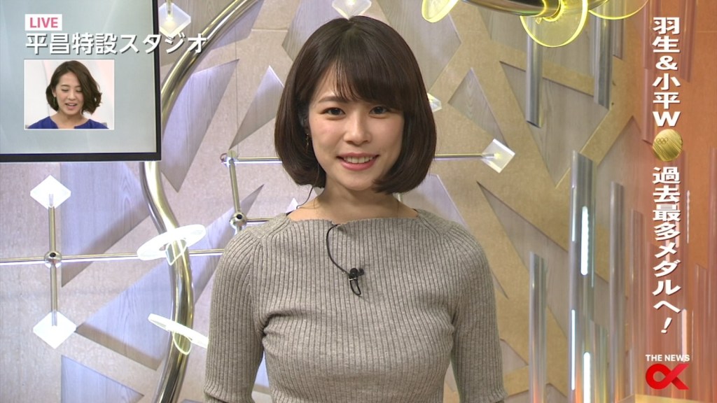 鈴木唯アナのおっぱい